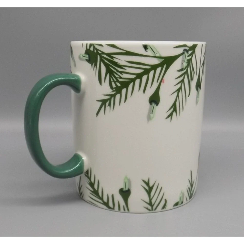 2020 Starbucks XL Christmas Mug 26 oz Pine Tree & Lights Jumbo Cup